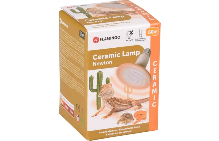 Keramische lamp Newton Ecru